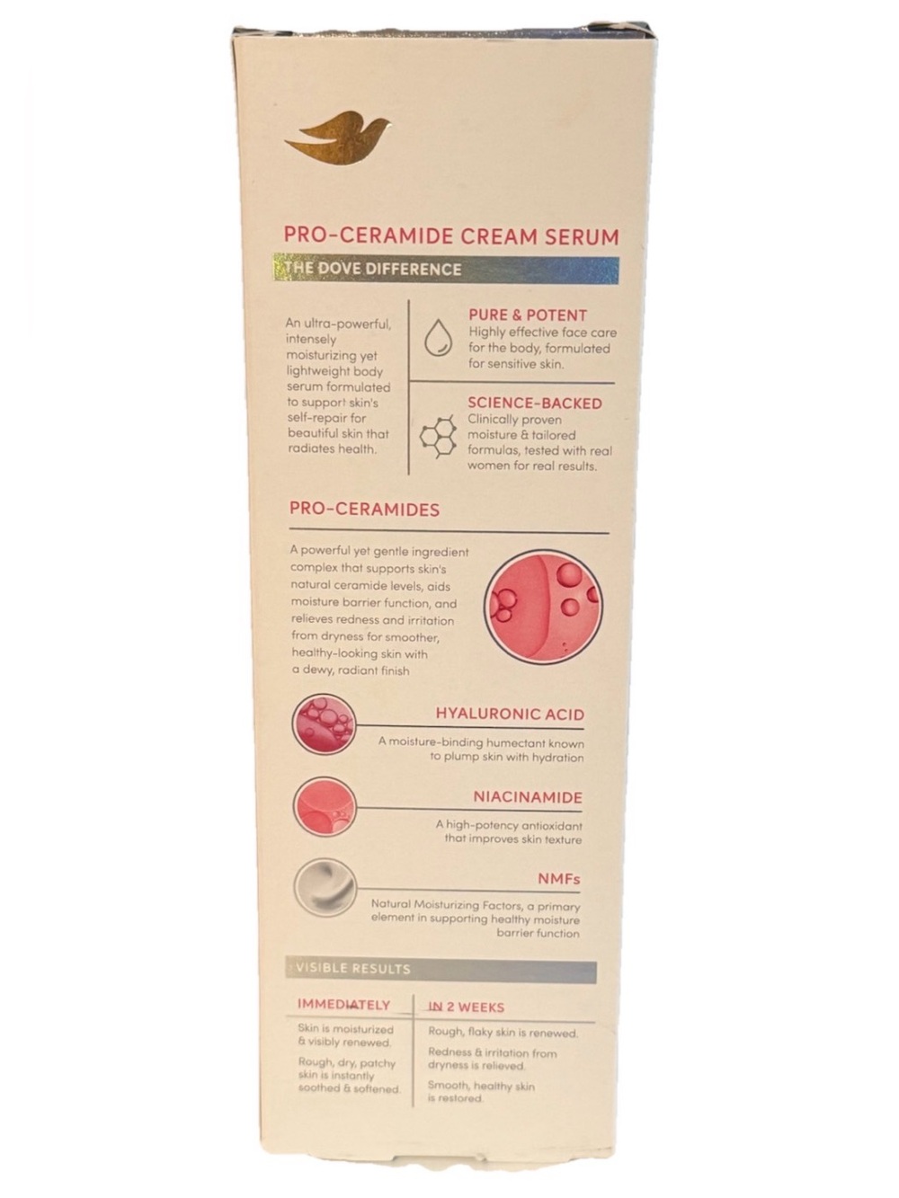 Dove Body Cream Serum Set Prebiotic + Pro-Ceramide 8oz New (2) - Picture 5 of 11